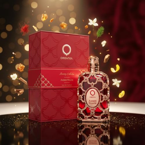 Este producto no se encuentra disponible en la tienda Orientica Luxury Collection Amber Rouge Eau De Parfum 5oz / 150ml   Woody  Amber  Saffron  Praline  Jasmine  Orange  Oak Moss  Seaweed   Arabic Perfume for Men & Women