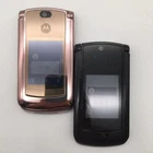 Teléfono Motorola RAZR2 V9 original de 2,2 pulgadas, 2 MP, Bluetooth, MP3, Flip, desbloqueado, 3G