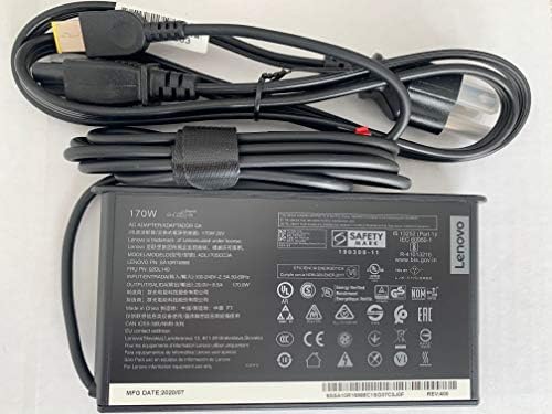 Original Slim Version Lenovo 170W AC Adapter for Lenovo Thinkpad P53  P70  P71  P72  P73  Compatible with P/N  SA10R16886  ADL170SCC3A  02DL140 