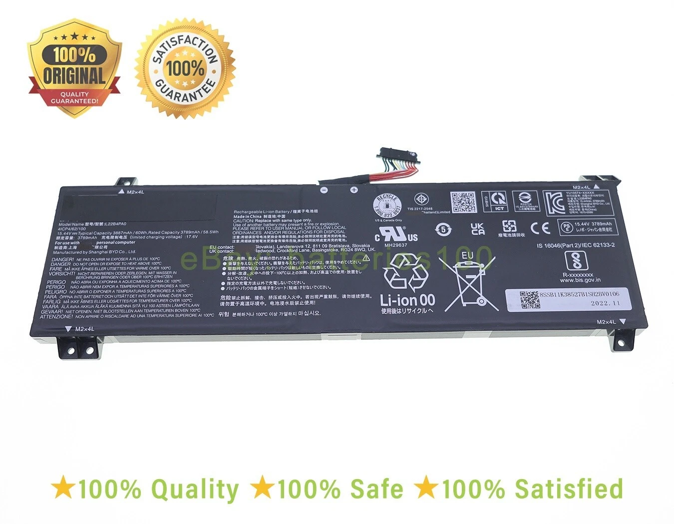 Batería original nueva LENOVO LOQ 15IRH8 L22M4PA0 L22X4PA0 5B11N45953 SB11K38532