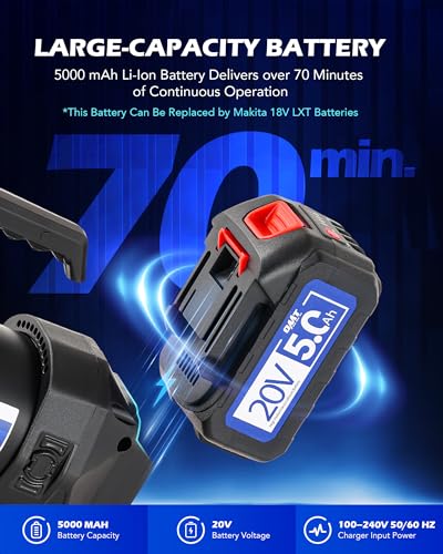Orion Motor Tech Cordless Lithium Ion HVAC Vacuum Pump 3 cfm Vacuum Pump Battery Powered Auto AC Vacuum Pump for R134a R410a R1234yf Systems 1/4hp Single Stage Vacuum Pump Automotive