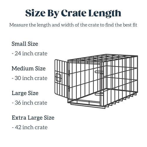 Cama ortopédica para perros - Caseta para perros de interior con espuma tipo jaula de huevos - Cama de tienda con forro impermeable y base antideslizante, ideal para razas pequeñas y apta para jaulas de 61 cm - 58 x 40 cm, color carbón