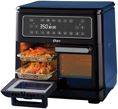 Oster 11 Quart Dual Air Fryer Oven with 2 Cooking Zones  Large Capacity Air Fryer with 6 Cooking Functions & 2 Baskets