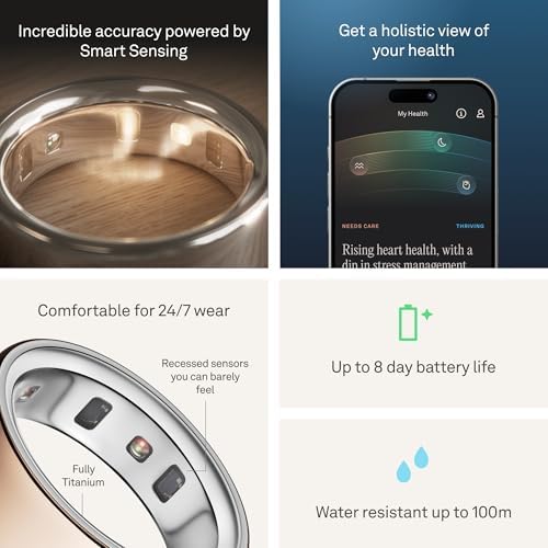 Oura Ring 4   Black   Size 8   Size Before You Buy