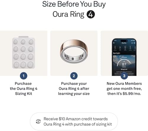 Oura Ring 4   Black   Size 8   Size Before You Buy