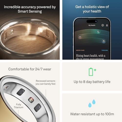 Oura Ring 4   Black   Size 8   Size Before You Buy