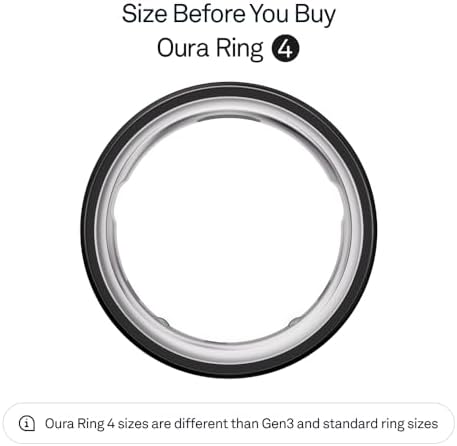 Oura Ring 4   Black   Size 8   Size Before You Buy