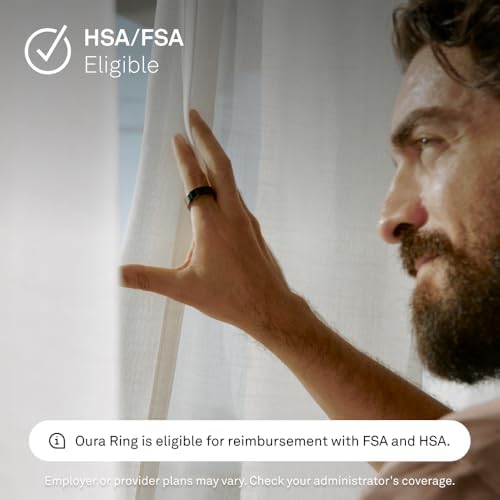 Oura Ring 4   Black   Size 8   Size Before You Buy