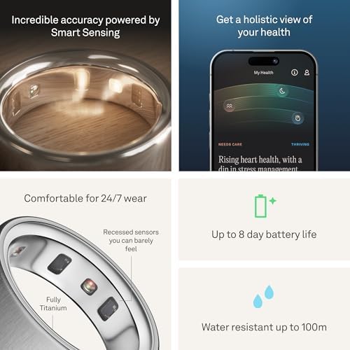 Oura Ring 4   Black   Size 8   Size Before You Buy