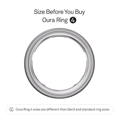 Talla 7 - Oura - Ring 4, anillo inteligente, monitor de sueño, frecuencia cardíaca, forma física, 8 días de batería, talla 7, plata cepillada