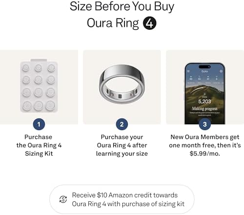 Oura Ring 4   Silver   Size 9   Size Before You Buy