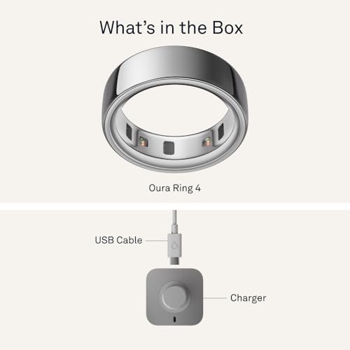 Oura Ring 4   Silver   Size 9   Size Before You Buy
