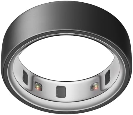 Oura Ring 4   Stealth   Size 12   Sleep  Activity  Women s Health  AI Advisor  Up to 8 Days of Battery Life  Size Before You Buy  Android & iOS Compatible