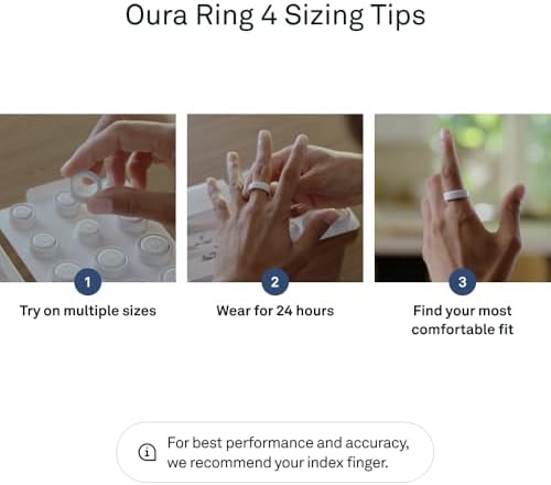 Oura Ring 4   Stealth   Size 12   Sleep  Activity  Women s Health  AI Advisor  Up to 8 Days of Battery Life  Size Before You Buy  Android & iOS Compatible