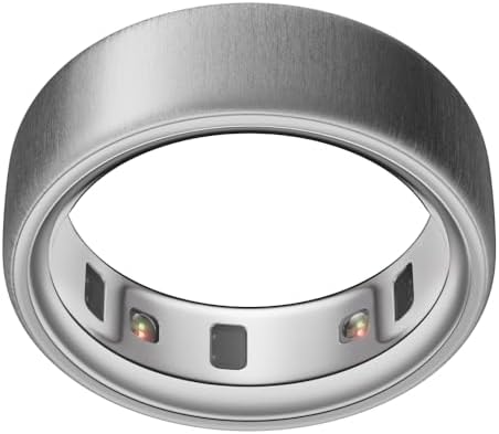 Oura Ring 4   Stealth   Size 12   Sleep  Activity  Women s Health  AI Advisor  Up to 8 Days of Battery Life  Size Before You Buy  Android & iOS Compatible