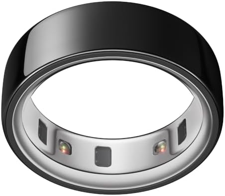 Oura Ring 4   Stealth   Size 12   Sleep  Activity  Women s Health  AI Advisor  Up to 8 Days of Battery Life  Size Before You Buy  Android & iOS Compatible