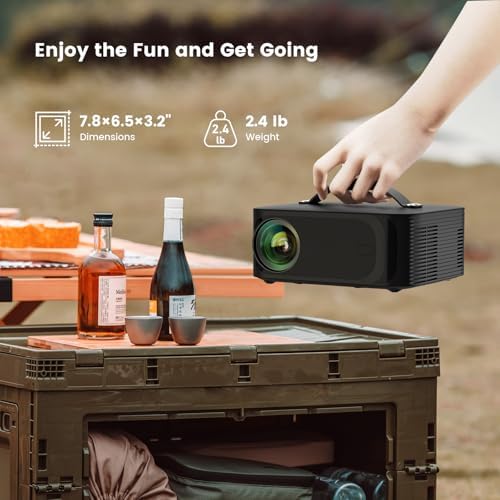 Outdoor Projector 4K with WiFi and Bluetooth   3000 Brightness/50W DoIby/Built in APPs  Portable Projector Smart OS 2 0&AI Auto Focus  ONOAYO Movie Proyector Compatible with Netflix/YouTube/PrimeVideo