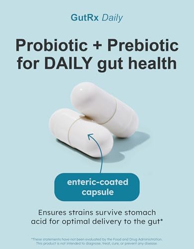 Overgrowth Probiotics for Women and Men with Saccharomyces Boulardii  Lactobacillus Reuteri & Bifidobacterium for Supporting Gut Health & Digestive Health  Gluten Free  30 Capsules