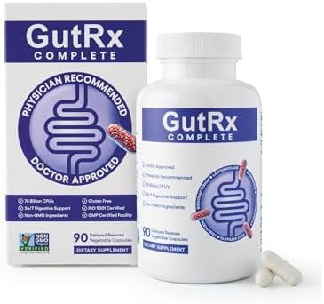 Overgrowth Probiotics for Women and Men with Saccharomyces Boulardii  Lactobacillus Reuteri & Bifidobacterium for Supporting Gut Health & Digestive Health  Gluten Free  30 Capsules