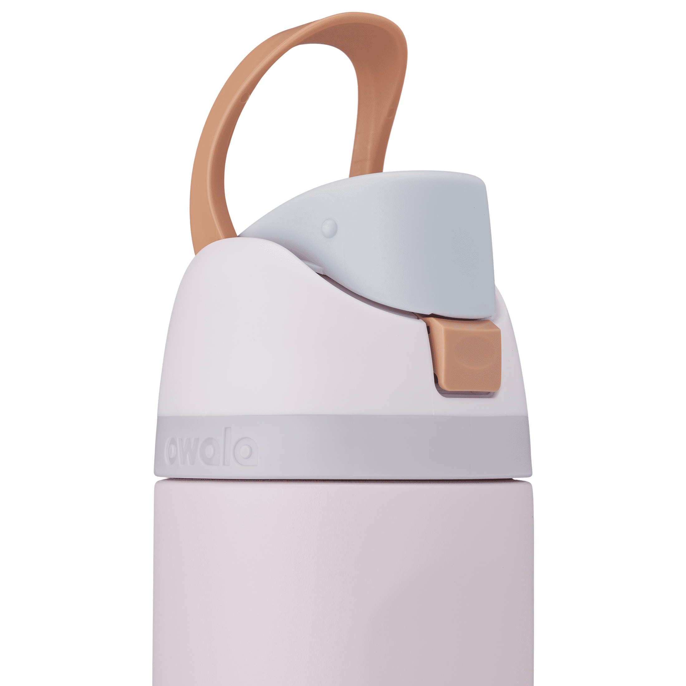 Owala FreeSip Insulated Stainless Steel Water Bottle with Straw and Carry Handle  24 Ounce  Sugar Spice Pink