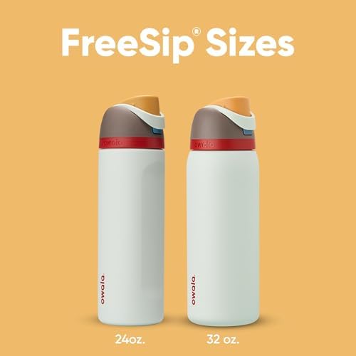 Owala FreeSip Insulated Stainless Steel Water Bottle with Straw for Sports  Travel  and School BPA Free Sports Water Bottle  32 oz  Beach House