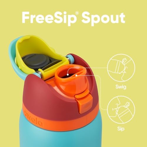 Owala FreeSip Insulated Stainless Steel Water Bottle with Straw for Sports  Travel  and School BPA Free Sports Water Bottle  32 oz  Beach House