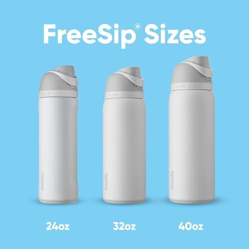 Owala FreeSip Insulated Stainless Steel Water Bottle with Straw for Sports  Travel  and School BPA Free Sports Water Bottle  32 oz  Beach House