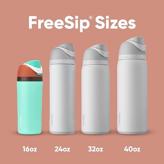 Owala FreeSip Insulated Stainless Steel Water Bottle with Straw for Sports  Travel  and School BPA Free Sports Water Bottle  32 oz  Beach House