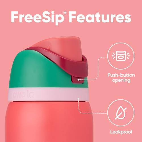 Owala FreeSip Insulated Stainless Steel Water Bottle with Straw for Sports  Travel  and School BPA Free Sports Water Bottle  32 oz  Beach House