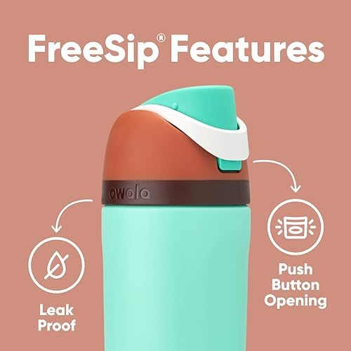 Owala FreeSip Insulated Stainless Steel Water Bottle with Straw for Sports  Travel  and School BPA Free Sports Water Bottle  32 oz  Beach House