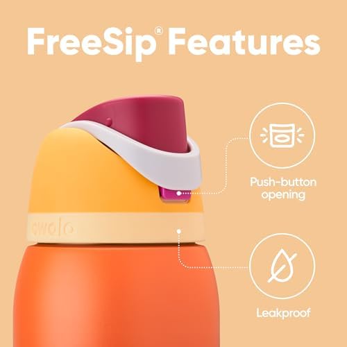 Owala FreeSip Insulated Stainless Steel Water Bottle with Straw for Sports  Travel  and School BPA Free Sports Water Bottle  32 oz  Beach House