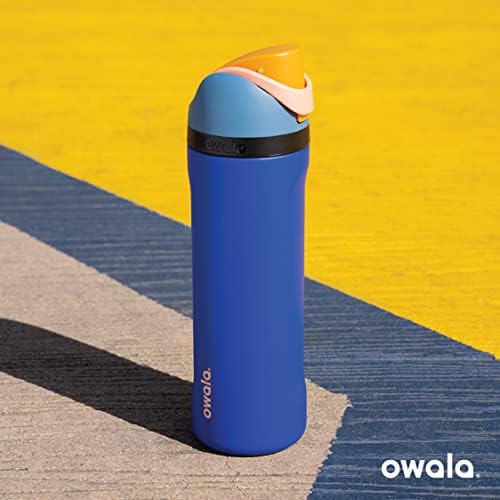 Owala FreeSip Insulated Stainless Steel Water Bottle with Straw for Sports  Travel  and School BPA Free Sports Water Bottle  32 oz  Beach House