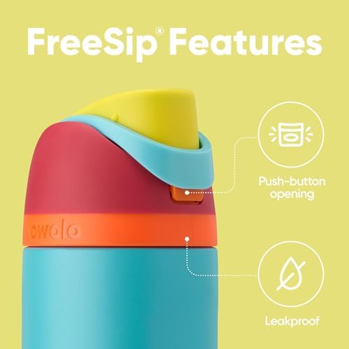 Owala FreeSip Insulated Stainless Steel Water Bottle with Straw for Sports  Travel  and School BPA Free Sports Water Bottle  32 oz  Beach House