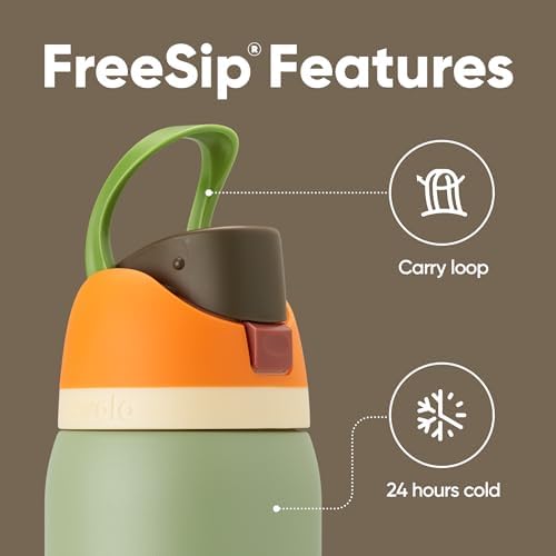 Owala FreeSip Insulated Stainless Steel Water Bottle with Straw for Sports  Travel  and School BPA Free Sports Water Bottle  32 oz  Beach House