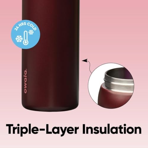Owala FreeSip Insulated Stainless Steel Water Bottle with Straw for Sports  Travel  and School BPA Free Sports Water Bottle  32 oz  Beach House