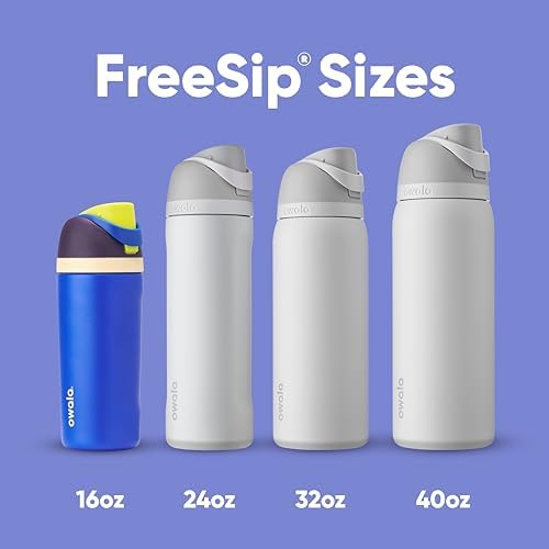 Owala FreeSip Insulated Stainless Steel Water Bottle with Straw for Sports  Travel  and School BPA Free Sports Water Bottle  32 oz  Beach House