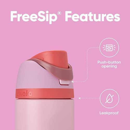 Owala FreeSip Insulated Stainless Steel Water Bottle with Straw for Sports  Travel  and School BPA Free Sports Water Bottle  32 oz  Beach House