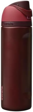 Owala FreeSip Insulated Stainless Steel Water Bottle with Straw  BPA Free Sports Water Bottle  Great for Travel  24 Oz  Black Cherry