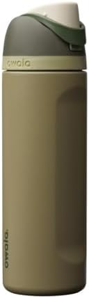 Owala FreeSip Insulated Stainless Steel Water Bottle with Straw for Sports and Travel  BPA Free Sports Water Bottle  32 oz  Pink  Angel Food Cake