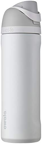 Owala FreeSip Insulated Stainless Steel Water Bottle with Straw for Sports and Travel  BPA Free Sports Water Bottle  32 oz  Pink  Angel Food Cake