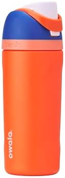 Owala FreeSip Insulated Stainless Steel Water Bottle with Straw for Sports and Travel  BPA Free Sports Water Bottle  32 oz  Pink  Angel Food Cake