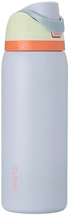 Owala FreeSip Insulated Stainless Steel Water Bottle with Straw for Sports and Travel  BPA Free Sports Water Bottle  32 oz  Pink  Angel Food Cake