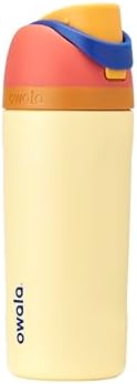 Owala FreeSip Insulated Stainless Steel Water Bottle with Straw for Sports and Travel  BPA Free Sports Water Bottle  32 oz  Pink  Angel Food Cake