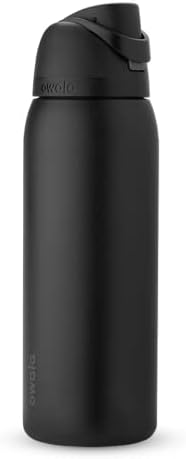 Owala FreeSip Insulated Stainless Steel Water Bottle with Straw  BPA Free Sports Water Bottle  Great for Travel  40 Oz  Very  Very Dark