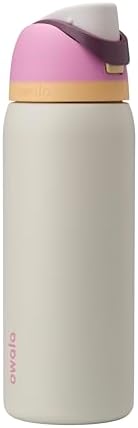 Owala FreeSip Insulated Stainless Steel Water Bottle with Straw  BPA Free Sports Water Bottle  Great for Travel  40 Oz  Very  Very Dark