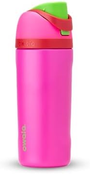 Owala FreeSip Insulated Stainless Steel Water Bottle with Straw  BPA Free Sports Water Bottle  Great for Travel  40 Oz  Very  Very Dark