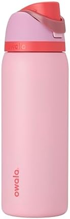 Owala FreeSip Insulated Stainless Steel Water Bottle with Straw  BPA Free Sports Water Bottle  Great for Travel  40 Oz  Very  Very Dark