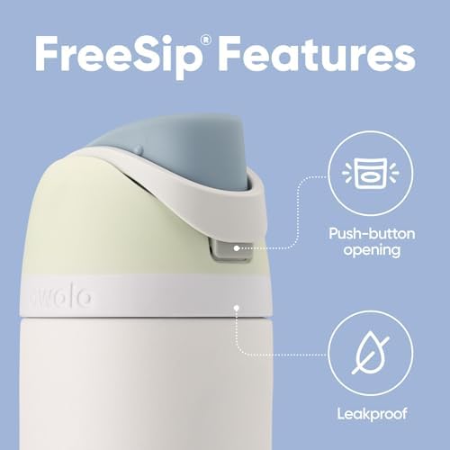 Owala FreeSip Insulated Stainless Steel Water Bottle with Straw  BPA Free Sports Water Bottle  Great for Travel  40 Oz  Denim