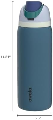 Owala FreeSip Insulated Stainless Steel Water Bottle with Straw  BPA Free Sports Water Bottle  Great for Travel  40 Oz  Denim
