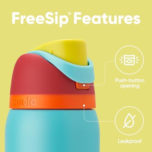 Owala FreeSip Insulated Stainless Steel Water Bottle with Straw  BPA Free Sports Water Bottle  Great for Travel  40 Oz  Denim